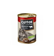 Cattos macska konzerv marhás 415g
