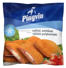 Pingvin sajttal-sonkával töltött pulykamedál