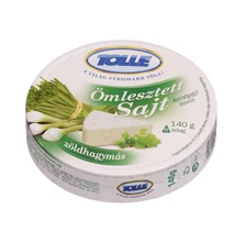 Tolnatej Ömlesztett félzsíros sajt 8 cikk., zöldhagymás 140g