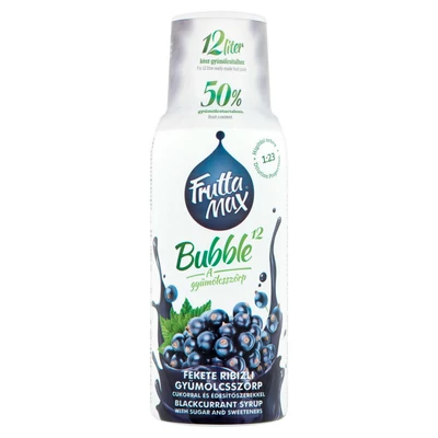  Bubble Feketeribizli Gyümölcsszörp 500ml  DRS+50ft