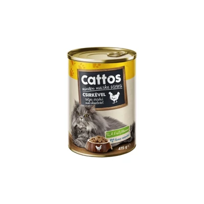 Cattos macska konzerv csirkés 415g