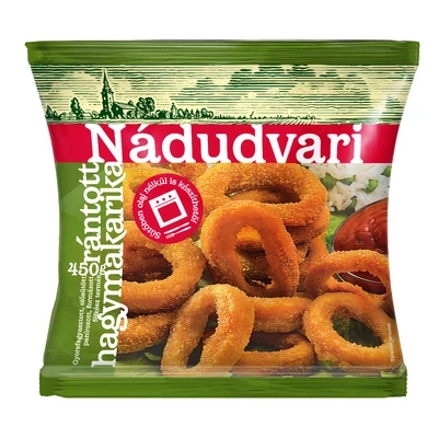 Nádudvari gyorsfagyasztott, rántott hagymakarika 450g