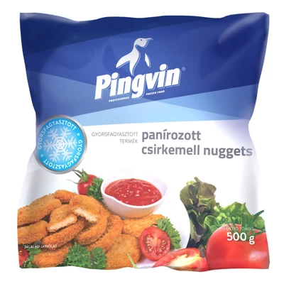 Pingvin fagyasztott panírozott csirke nuggets 500g