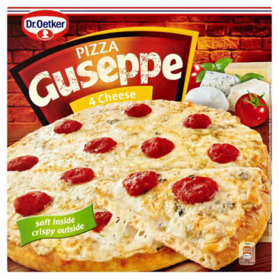 Dr. Oetker Guseppe Négysajtos gyorsfagyasztott pizza 335g