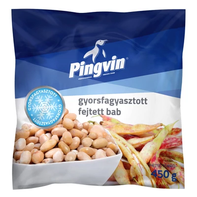 Pingvin gyorsfagyasztott fejtett bab 450g