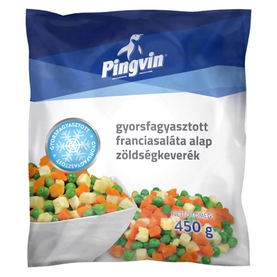Pingvin gyorsfagyasztott franciasaláta zöldség keverék 450g