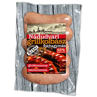Nádudvari Fokhagymás grillkolbász 300g vcs.