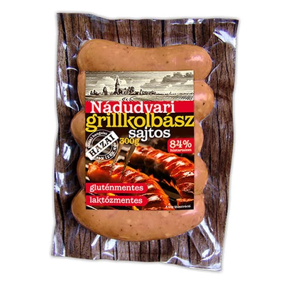 Nádudvari Sajtos grillkolbász 300g vcs.
