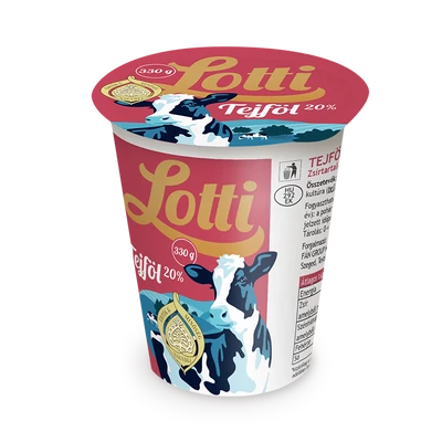 Lotti tejföl 20% 330g
