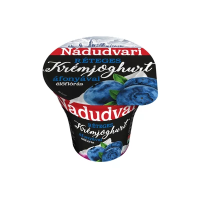 Nádudvari Réteges krémjoghurt áfonyával 180g
