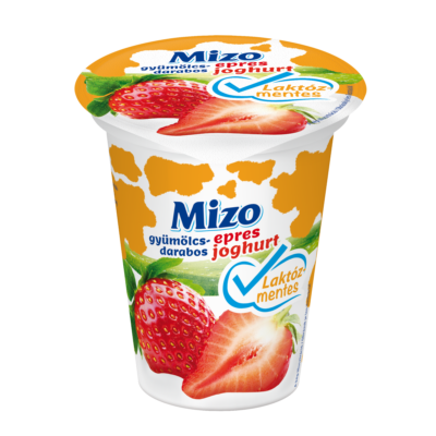 Mizo Gyümölcsdarabos joghurt laktózmentes epres 150g