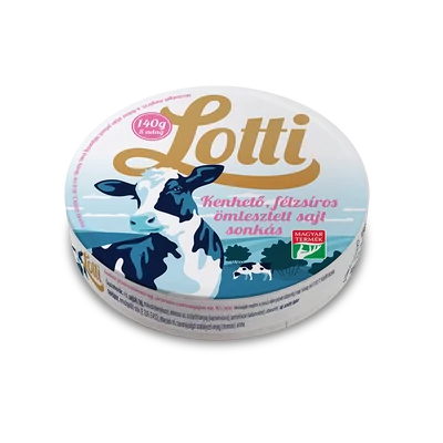 Lotti trappista ömlesztett sajt 8 cikkelyes sonkás 140g