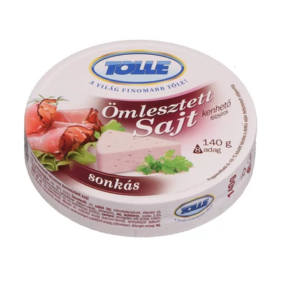 Tolnatej Ömlesztett félzsíros sajt 8 cikkelyes sonkás 140g