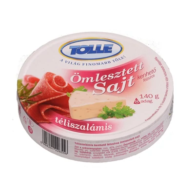 Tolnatej Ömlesztett félzsíros sajt 8 cikkelyes téliszalámis 