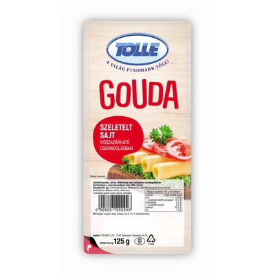 Tolle gouda sajt szeletelt vg. 125g