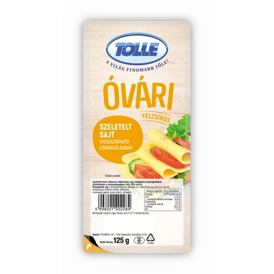 Tolle óvári sajt szeletelt vg. 125g