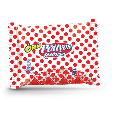 Pöttyös óriás rudi natúr 5*51g
