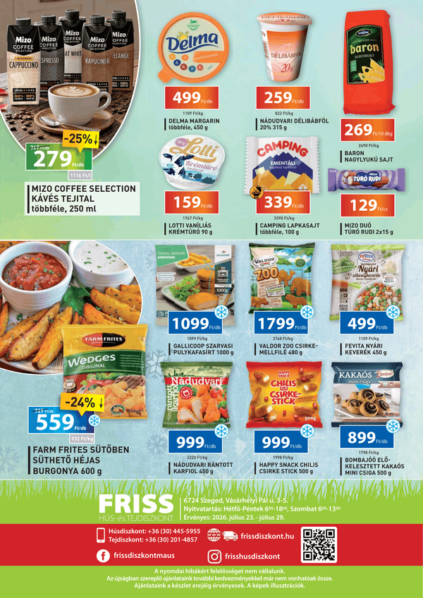 Friss, hús, tej, sajt, kolbász, zöldség, gyümölcs, szeged, házhozszállítás, víz, kutyakaja, kutyakonzerv