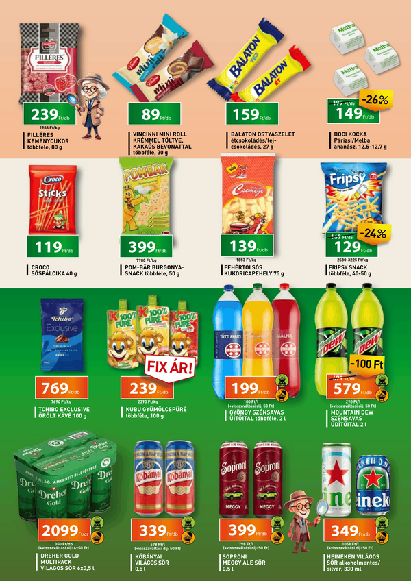 FNX, Szeged, fűszer, tészta, konzerv, kutyakaja, kutyakonzerv, pástétom, csoki, csokoládé, nasi, sör, alkohol, bor, tisztítószer, brado