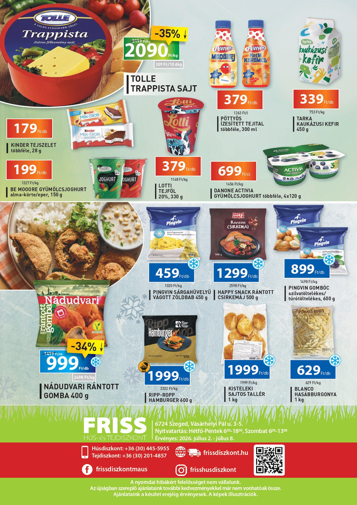friss diszkont ajánlatok