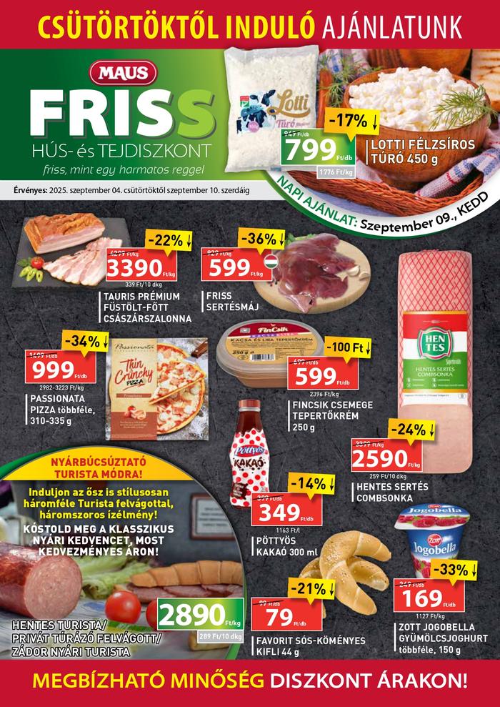 friss diszkont ajánlatok