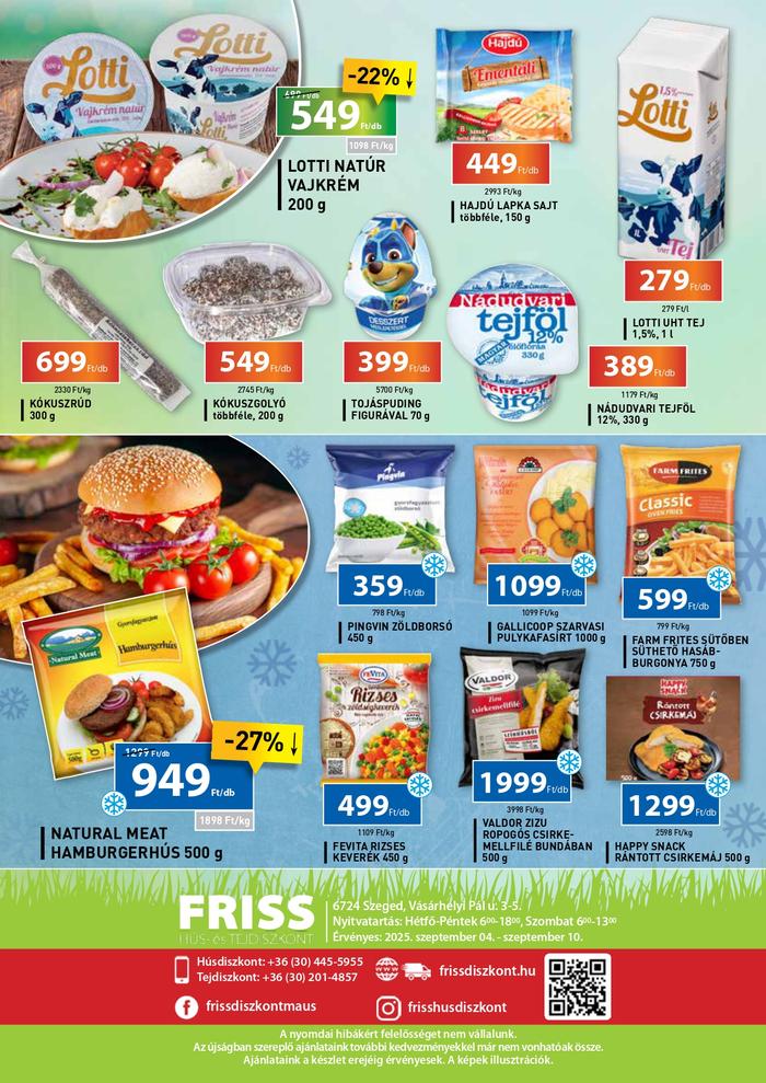 friss diszkont ajánlatok