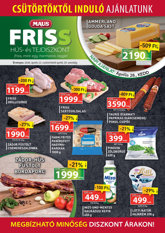 friss diszkont ajánlatok