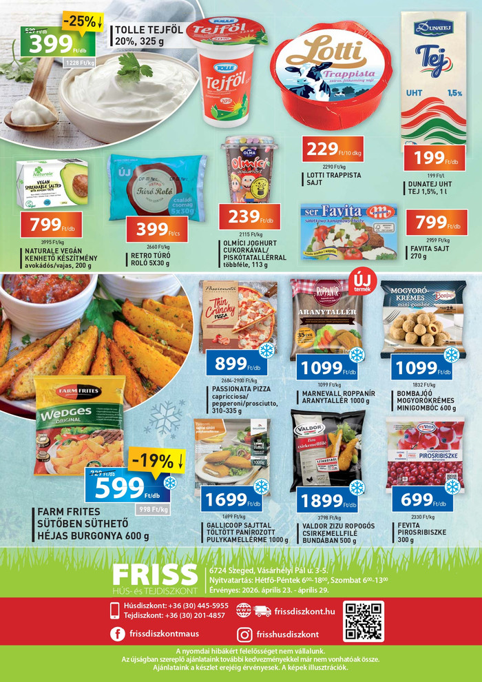 friss diszkont ajánlatok