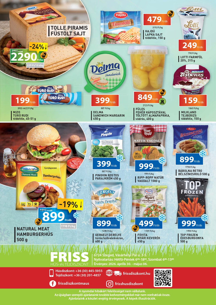 friss ajánlatok