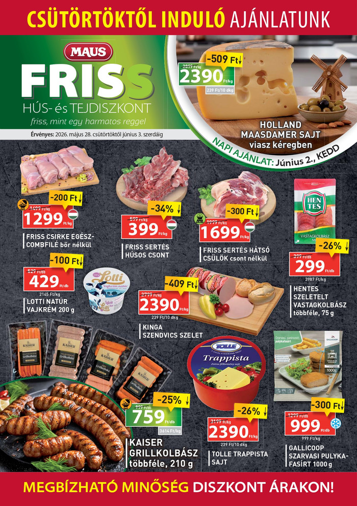 friss diszkont ajánlatok