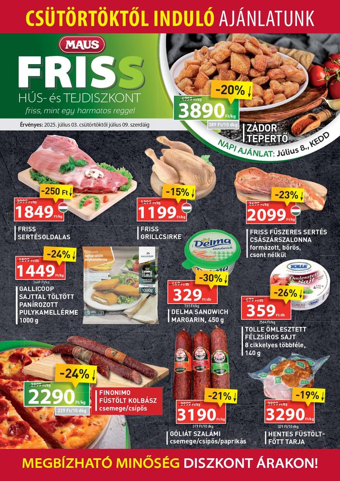 friss diszkont ajánlatok