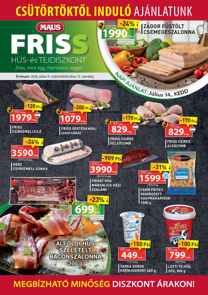 friss diszkont ajánlatok
