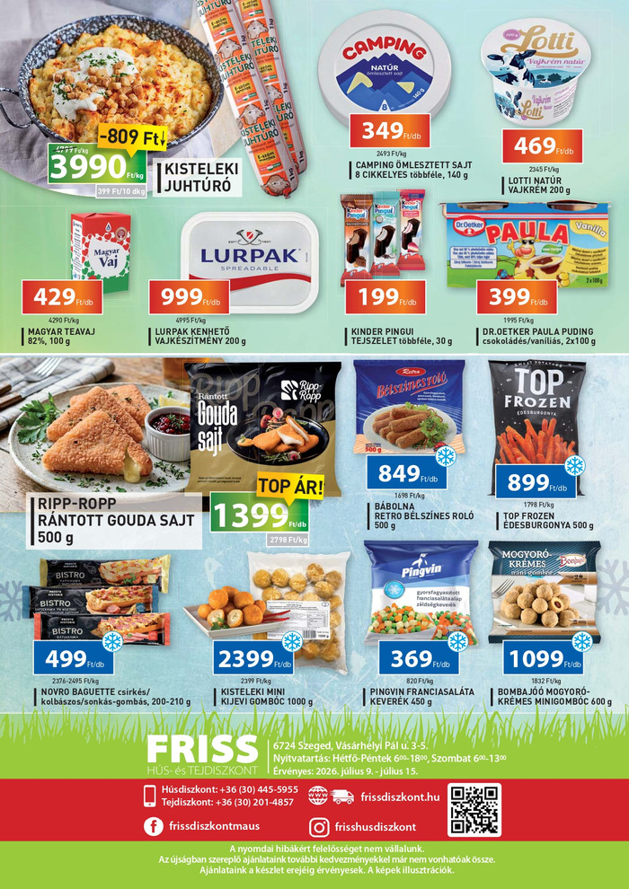 friss diszkont ajánlatok