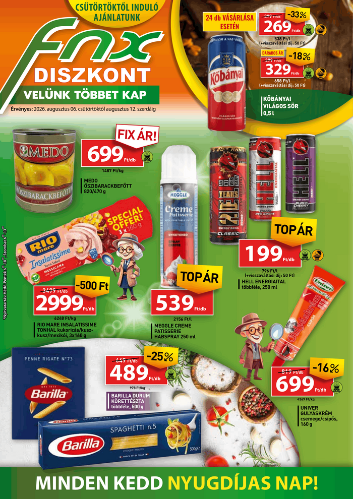 Szeged, bevásárlás, fűszer, tészta, konzerv, csoki, csokoládé. alkohol, kávé, sör, bor, víz