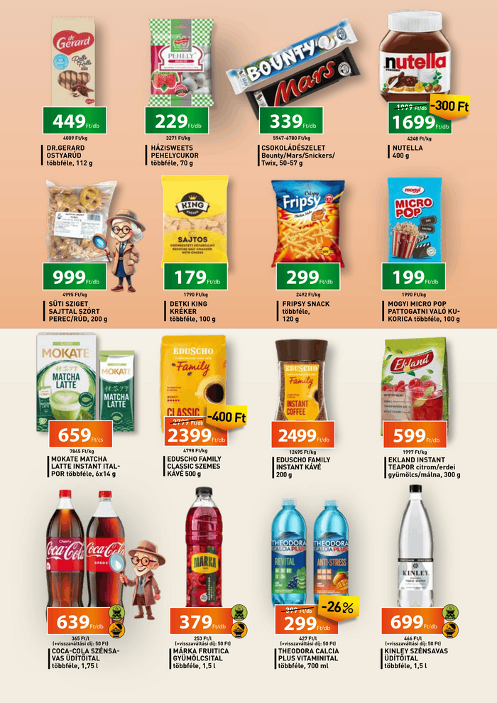 Szeged, bevásárlás, fűszer, tészta, konzerv, csoki, csokoládé. alkohol, kávé, sör, bor, víz