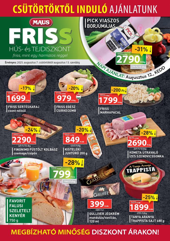 friss diszkont ajánlatok