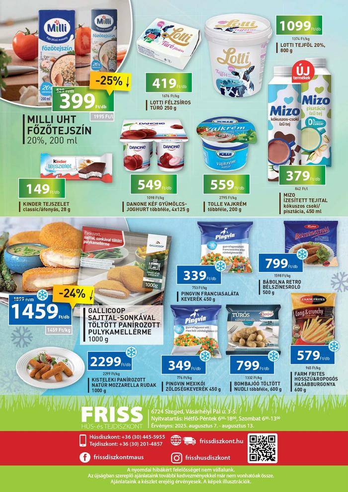 friss diszkont ajánlatok