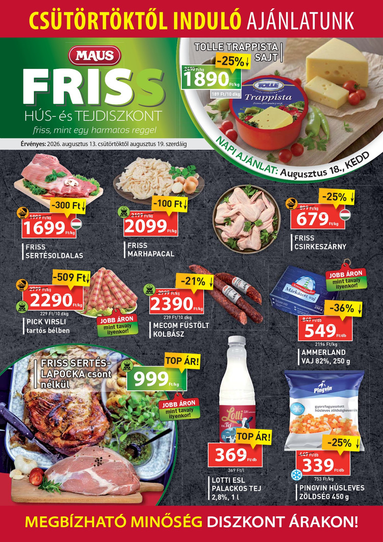 friss diszkont ajánlatok